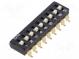 Přepínač  DIP-SWITCH  Počet sekcí  9  ON-OFF  0,025A/24VDC  pol  2
