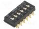 Přepínač  DIP-SWITCH  Počet sekcí  6  ON-OFF  0,025A/24VDC  pol  2
