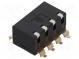 Přepínač  DIP-SWITCH  Počet sekcí  4  ON-OFF  0,025A/24VDC  pol  2