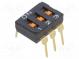 Přepínač  DIP-SWITCH  Počet sekcí  3  ON-OFF  0,025A/24VDC  pol  2