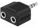 Rozbočovač  Jack 3,5mm zásuvka x2,Jack 3,5mm vidlice  stereo