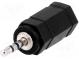 Adaptér  Jack 2,5mm vidlice,Jack 3,5mm zásuvka  stereo