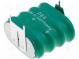 Akum  Ni-MH  4,8V  140mAh  3pin,plusový pól   2pin  26,5x15x23mm