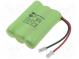 Akum  Ni-MH  AAA  3,6V  550mAh  vodiče  46x30x10,5mm  blistr