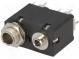 Zásuvka  Jack 3,5mm + Jack 6,35mm  zásuvka  mono  přímý  THT