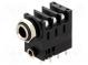 Zásuvka  Jack 3,5mm + Jack 6,35mm  zásuvka  stereo  úhlové 90°