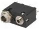 Zásuvka  Jack 3,5mm + Jack 6,35mm  zásuvka  stereo  dvojité  THT