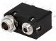 Zásuvka  Jack 3,5mm + Jack 6,35mm  zásuvka  stereo  přímý  THT
