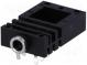 Zásuvka  Jack 3,5mm  zásuvka  stereo  úhlové 90°  do panelu  THT