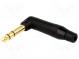 Zástrčka  Jack 6,35mm  vidlice  stereo  úhlové 90°  na kabel