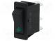 ROCKER  SPST  pol  2  OFF-ON  12A/250VAC  černá  LED 12VDC  -25÷85°C
