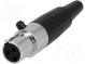 Zástrčka  XLR mini  zásuvka  PIN  3  na kabel  pájení  5A  0,5mm2