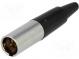 Zástrčka  XLR mini  vidlice  PIN  3  na kabel  pájení  5A  0,5mm2
