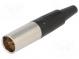 Zástrčka  XLR mini  vidlice  PIN  4  na kabel  pájení  5A  0,5mm2