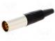 Zástrčka  XLR mini  vidlice  PIN  6  na kabel  pájení  1,2A  0,38mm2