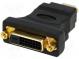 Adaptér  DVI-D (24+1) zásuvka,HDMI vidlice  černá