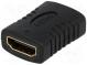 Adaptér  HDMI zásuvka,z obou stran  černá