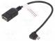 Cable  OTG, USB 2.0  USB A socket, USB B micro plug (angle)
