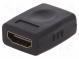 Adaptér  HDMI zásuvka,z obou stran  černá