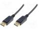 Cable  DisplayPort 1.1a  DisplayPort plug,both sides  5m  black