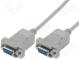 Kabel  D-Sub 9pin zásuvka,z obou stran  1,8m  šedá