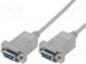 Kabel  D-Sub 9pin zásuvka,z obou stran  3m  šedá