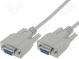 Kabel  D-Sub 9pin zásuvka,z obou stran  3m  šedá  tienený