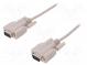 Kabel  D-Sub 9pin vidlice,z obou stran  2m  béžová  tienený