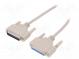 Kabel  D-Sub 25pin zásuvka,D-Sub 25pin vidlice  3m  béžová