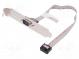 Kabel  D-Sub 9pin vidlice,IDC zásuvka 2x5pin  250mm  béžová