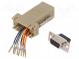 Adaptér  D-Sub 9pin zásuvka,RJ45 zásuvka