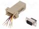 Adaptér  D-Sub 9pin vidlice,RJ45 zásuvka