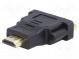 Adaptér  DVI-I (24+5) zásuvka,HDMI vidlice  černá