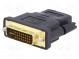 Adaptér  DVI-I (24+5) vidlice,HDMI zásuvka  černá