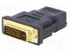 Adaptér  HDMI 1.4  DVI-D (24+1) vidlice,HDMI zásuvka  černá