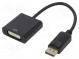 Adapter  DisplayPort plug,DVI-I (24+5) socket  0.2m  black