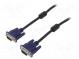 Kabel  D-Sub 15pin HD vidlice,z obou stran  černá  3m