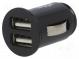 Automobilový napájecí zdroj  USB A zásuvka x2  5V/2,1A  černá