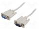 Kabel  D-Sub 9pin zásuvka,D-Sub 9pin vidlice  2m  bílá