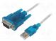 Převodník USB- RS232  D-Sub 9pin vidlice,USB A vidlice  1m