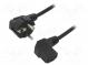 Kabel  CEE 7/7 (E/F) úhlová vidlice,IEC C13 zásuvka 90°  PVC