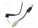 Kabel  vodiče,DC 7,9/5,5 zástrčka  přímý  0,5mm2  černá  1,2m