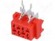 Micro-MaTch  zásuvka  zásuvka  PIN  4  THT  na PCB  Obvod  2x2