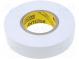 Páska  elektroizolační  W  19mm  L  20m  Thk  0,19mm  bilá  fólie PVC