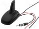 Anténa  SHARK  AM,FM,GPS  DIN,kabely  12VDC  Druh  RG174