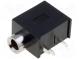 Zásuvka  Jack 3,5mm  zásuvka  stereo  THT