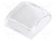 Cap  KP series  17.4x17.4x7mm  black transparent  KP