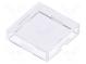 Cap  UB series  12x12x3mm  transparent  UB