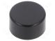 Cap  AB series,BB series  Ø7.5x4mm  black  AB