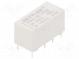 Relay  electromagnetic  DPDT  Ucoil  24VDC  3A  2A/125VAC  2A/30VDC